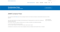 Desktop Screenshot of containerbau-polen.de