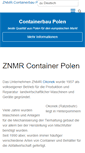Mobile Screenshot of containerbau-polen.de