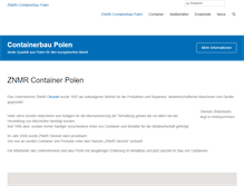Tablet Screenshot of containerbau-polen.de